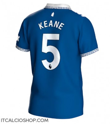 Everton Michael Keane #5 Prima Maglia 2023-24 Manica Corta